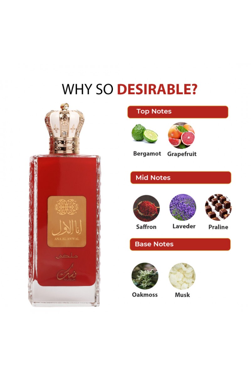 ANA AL AWWAL RED 100 ML EDP FEMEI 
